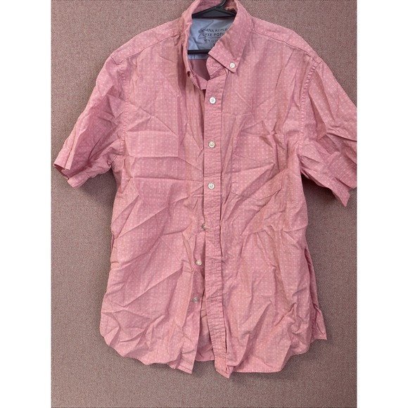 Banana Republic Other - Banana Republic Slim Fit Pink Print Shirt Boys Size XS